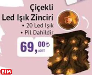 ÇİÇEKLİ LED IŞIK ZİNCİRİ ÇİÇEKLİ LED IŞIK ZİNCİRİ